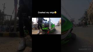 I crashed my superbike 🥺😭 #zx6r #trending #automobile #riders #vlogger