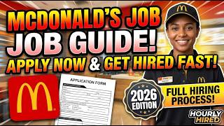 McDonald's Job Application GuideâNew 2026 UPDATE