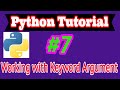 Python Tutorial in Hindi #7: Keyword Argument in Python