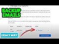 How to take backup from email