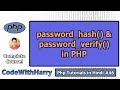 PHP Login System Tutorial: password_hash() and password_verify() in php | PHP Tutorial #46