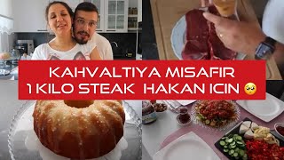 KAHVALTI'YA MISAFIRIM VAR - HAKAN STEAK HAZIRLIYOR Bir Kilo