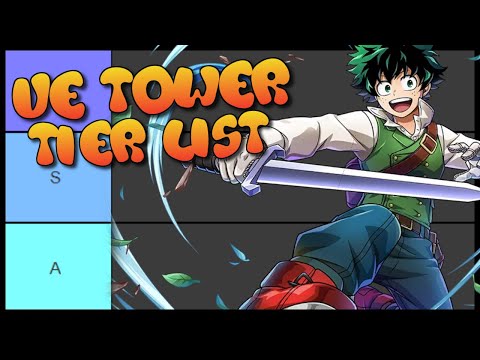 NEW! UR VE Tower Tier List! My Hero Ultra Impact! (October 2022)
