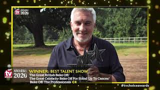 Big congrats to #BritishBakeoff #Channel4 for winning BEST TALENT SHOW at the 2020 #tvchoiceawards