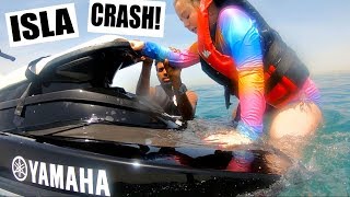 EMERGENCY!! ISLA HAD A CRASH ON A JET SKI