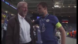 Cesar Azpilicueta And Roman Abramovich After Winner Champions League 2021