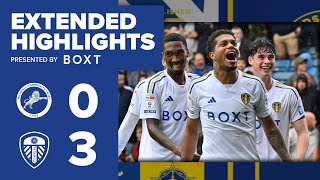 Extended highlights | Millwall 0-3 Leeds United | Superb away win at The Den