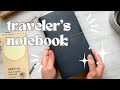 Setting up my Blue Traveler's Notebook! 📓  | Regular Size | Unboxing + Set Up