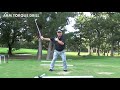 how to hit the ball using the torque of the arm.