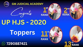 U.P. Higher Judicial Service 2020. Toppers Success Strategy with their Coach Govind Mishra Sir.