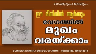 ഏറ്റവും Simple ആയ മാർഗ്ഗങ്ങൾ ഉപയോഗിച്ച് മുഖം വരയ്ക്കാവുന്നതാണ്!