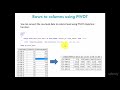 SQL Advanced : Row level data to Column level using PIVOT