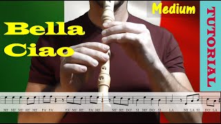 Bella Ciao - Tutorial flauta con partitura