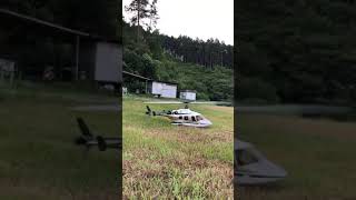 ヒロボーシャトル BELL222 スケール初フライト