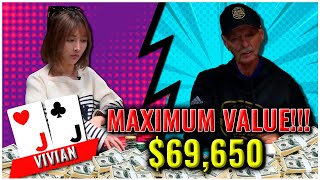 Can Vivian Go For Maximum Value In This MASSIVE Pot?