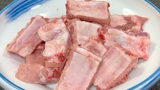 Make a garlic steamed pork ribs, fresh and delicious, and lick your fingers after eating