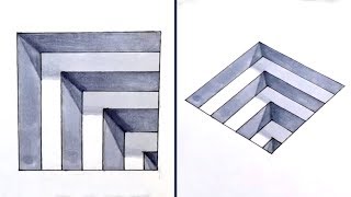 Easy 3D Drawing Illusions to Test Your Brain!