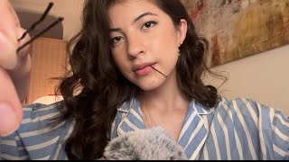 ASMR haciendo lo que yo quiera con tu cara (: susurros, spit painting, hair play 💕