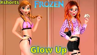 Frozen Glow Up Transformation. Elsa and Anna Glow Up #shorts