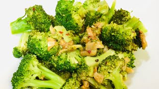 STIR FRIED GARLIC BROCCOLI | QUICK \u0026 EASY Broccoli Recipe