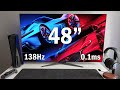 THE BEST OLED GAMING MONITOR EVER 4K 138Hz! | LG UltraGear 48GQ900 Unboxing + First Impressions