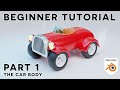 Blender beginner tutorial - The easy car! - part 1
