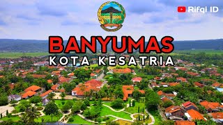 Drone view kota Banyumas Jawa tengah 2021