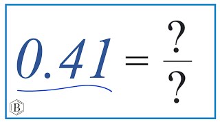 0.41 as a Fraction (simplified form)