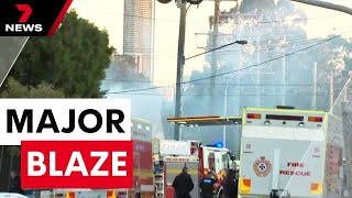 Major fire breaks out in inner Brisbane | 7 News Australia