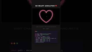 3D Heart Animation|| Css Js #html #css #js #animation #uianimation #heartanimation #coding #101dev