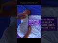 Swaddle a Newborn Baby:  Tutorial in 50 Seconds #shorts