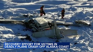 Crews rush to recover commuter plane found crashed on Alaska sea ice before expected snow and wind