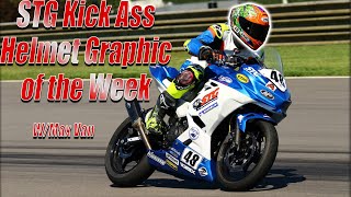 STG Kick A** Helmet Graphic of the Week Special | Sportbike Track Gear