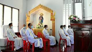 พิธีบูชาขอบพระคุณ ผ่านการถ่ายทอดสด ฉลองวัดพระวิสุทธิวงศ์นิรมัย อ.กุสุมาลย์ จ.สกลนคร 2021-02-19