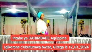 Intahe ya GAHIMBARE Agrippine mugikorane i Gitega