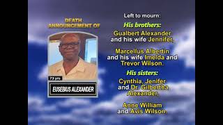 Eusebius Alexander ~ Long Obituary