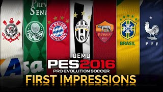 PES 2016 Demo - First Impressions!