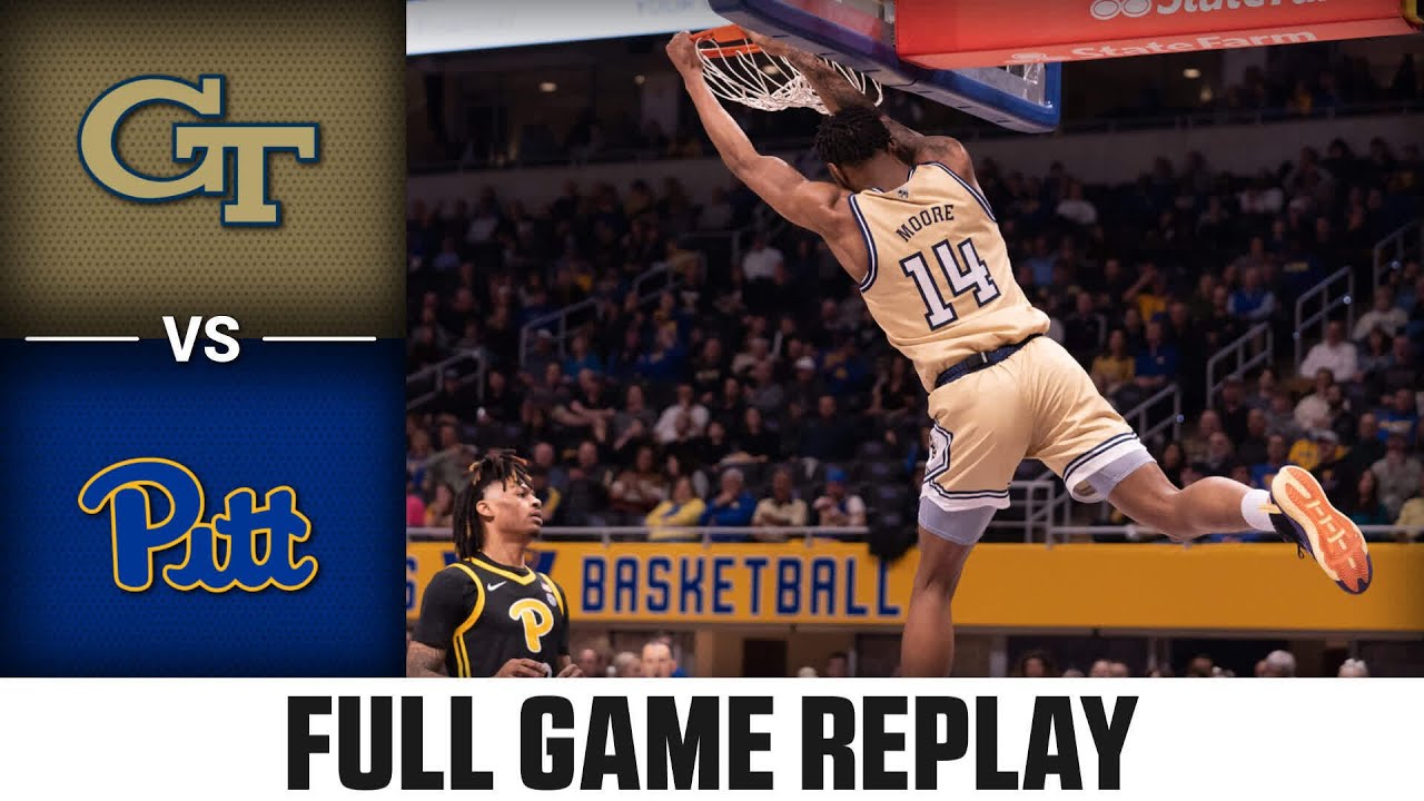 Georgia Tech Vs. Pitt Full Game Replay | 2022-23 ACC Men’s Basketball ...