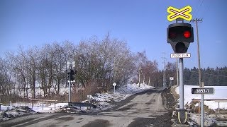 Spoorwegovergang Rozsochy (CZ) // Railroad crossing // Železniční přejezd