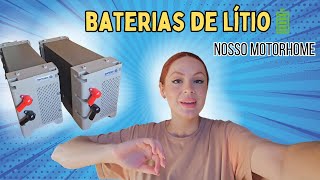 Nossas baterias de lítio para motorhome