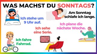 Typische Sonntagsaktivitäten | Was machst du sonntags? | A1-A2