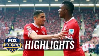 Leon Balogun heads in for Mainz against Koln | 2015-16 Bundesliga Highlights