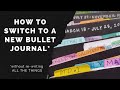 Switching to New Bullet Journal in Travelers Notebook - VDS Nomad