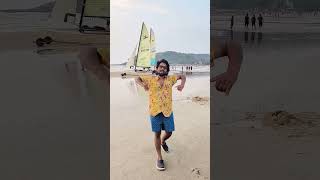 GOA பீச்சில் குத்தாட்டம் 👉 எப்புட்ரா 😜😂🔥❤️ |  Vinoth Iswarya #shorts