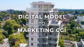Architectural Visualisation | Digital Model (Clay Render) To Marketing CGI Show Reel #3