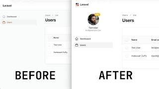Filament: No-Border Background, Logo, and Sidebar User "Card"