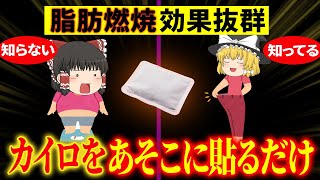 【ダイエット】カイロを〇〇に貼るだけで基礎代謝(12%)が向上し体脂肪が激減！【ゆっくり解説】