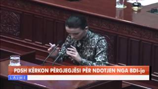 PDSH KËRKON PËRGJEGJËSI PËR NDOTJEN NGA BDI-ja