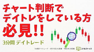 【チャート判断でデイトレをしている方必見！】リハビリ的・3分間デイトレ