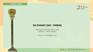 NA PLENARY (GHC - HYBRID), 04 September 2024